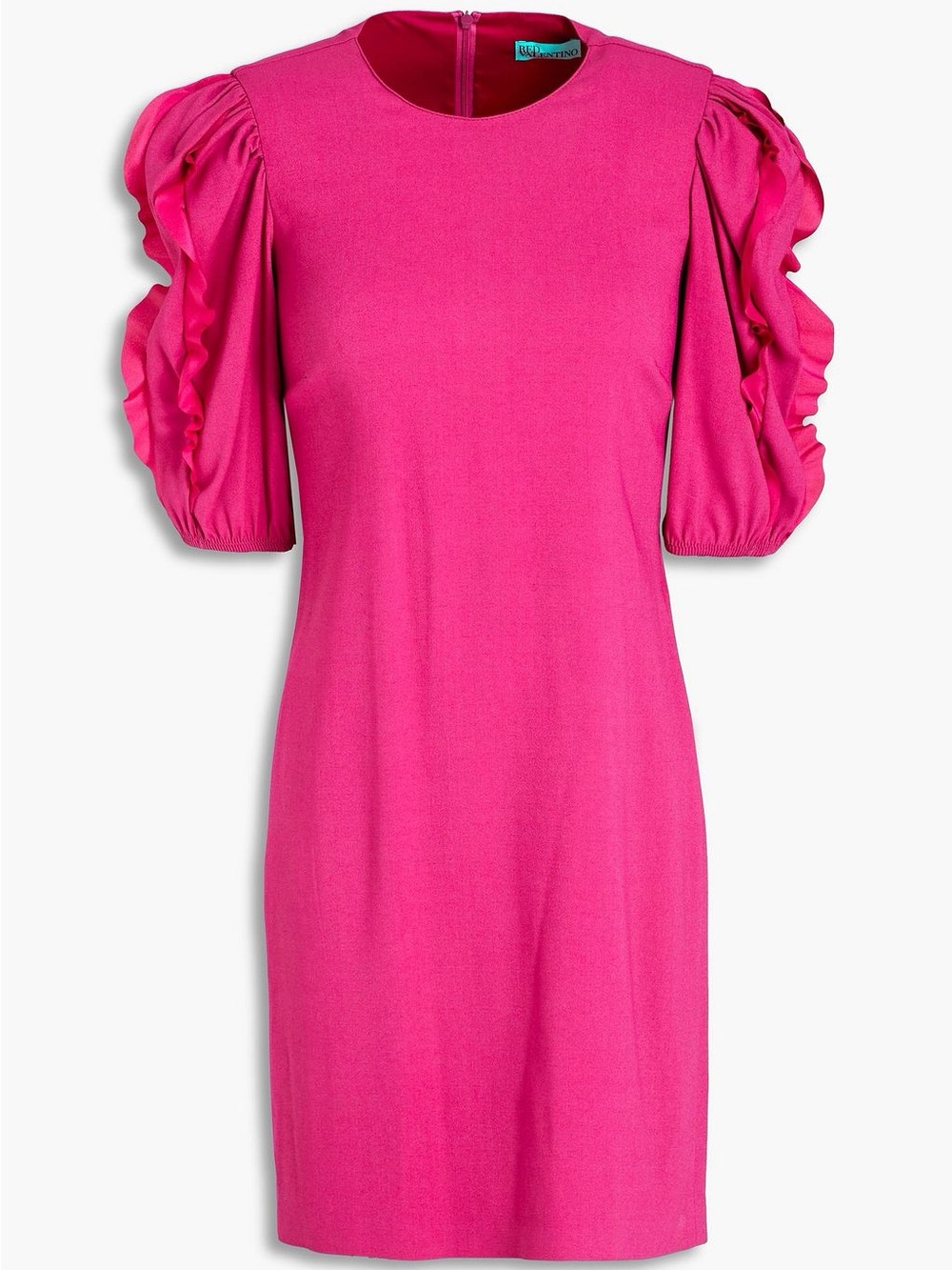 RED Valentino Fuchsia Pink Puff Sleeve Mini Dress